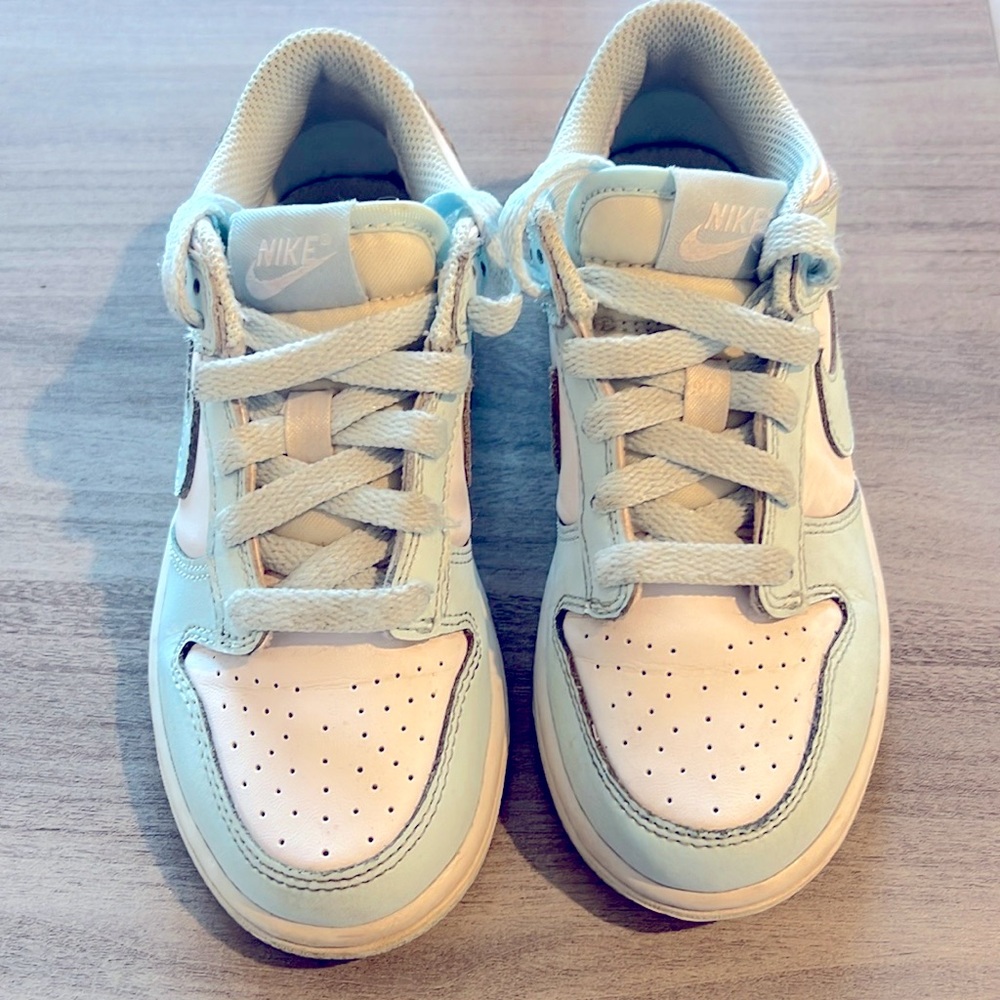Nike dunks sz 13c turquoise blue